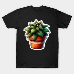 Watercolor plant sticker T-Shirt